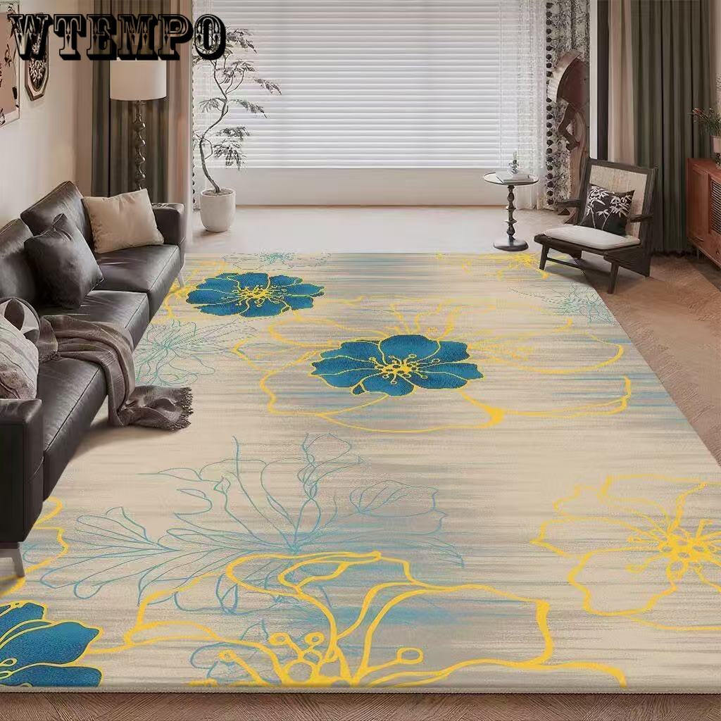 Living Room Carpet Sofa Coffee Table Decorative Carpet Dirt Resistant and Easy To Maintain Large Area Carpet