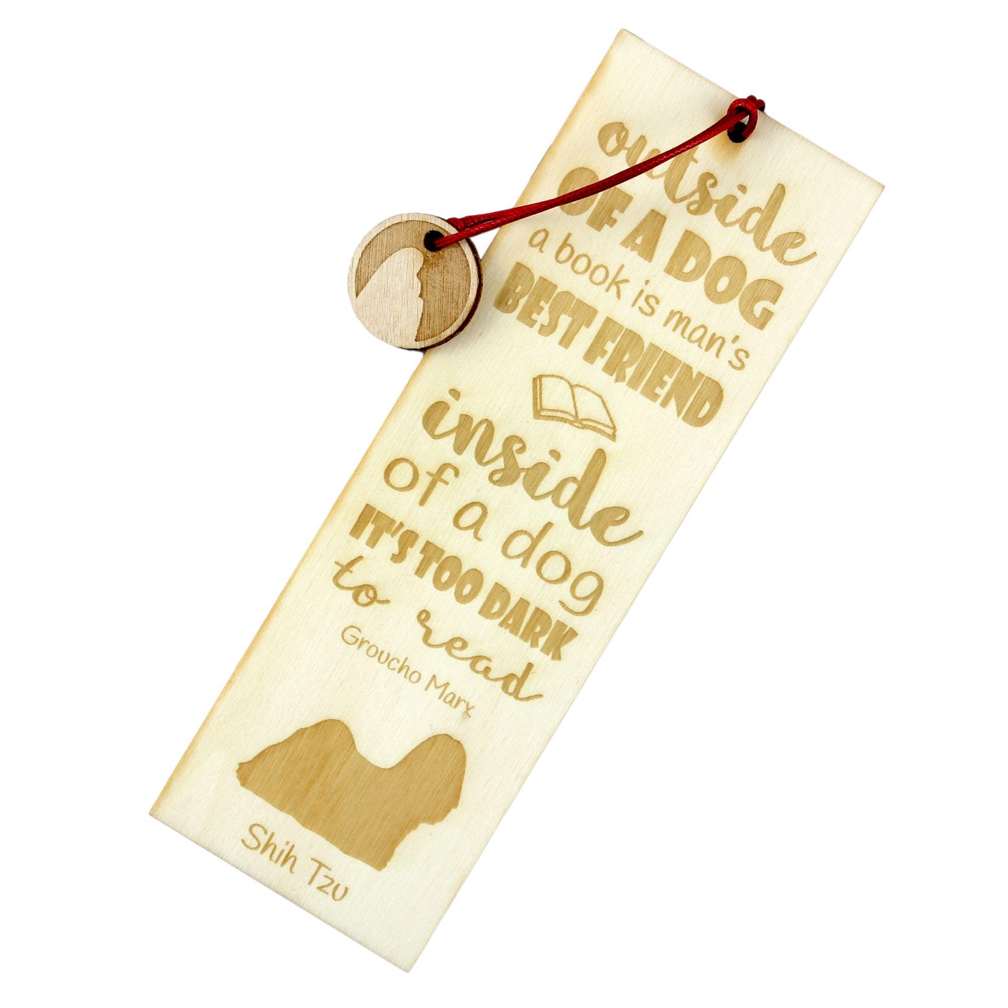 

Shih Tzu, Chrysanthemum Dog - dog bookmark, personalized bookmark, gift for bookworm from Art-Dog brand