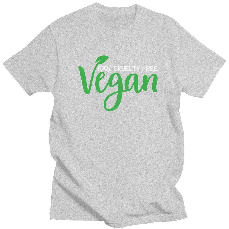 Custom Fashion Vegan Nutrition T Shirts Men ShortSleeve Veganism Animal Rights Tshirts Casual Tee 100 Cotton Slim Fit Tshirts