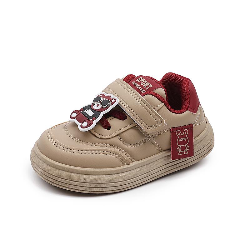 

Весенне-осенние мальчики и девочки однотонные с мягкой подошвой универсальные мультяшные спортивные туфли 32 хаки