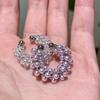 Elegant Purple Pearl Ear Cuff with Crystal Design (No Piercing)