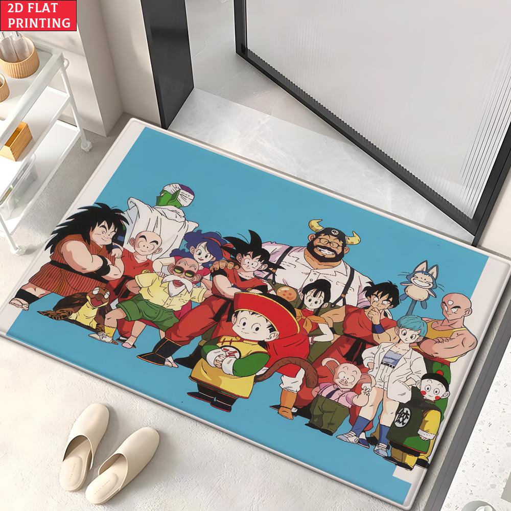 Anime Martial Arts Tournament Doormat,2D Print Absorbent Floor Mat,Entrance Rug for Bathroom Living Room Kitchen Home Decor Gift