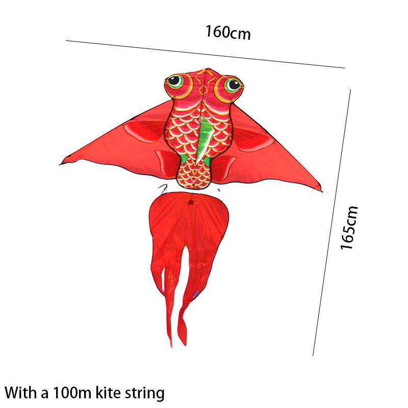 Weifang Kite Hongyun New Goldfish Kite Cartoon Children s Kite Red Long Tail Kite
