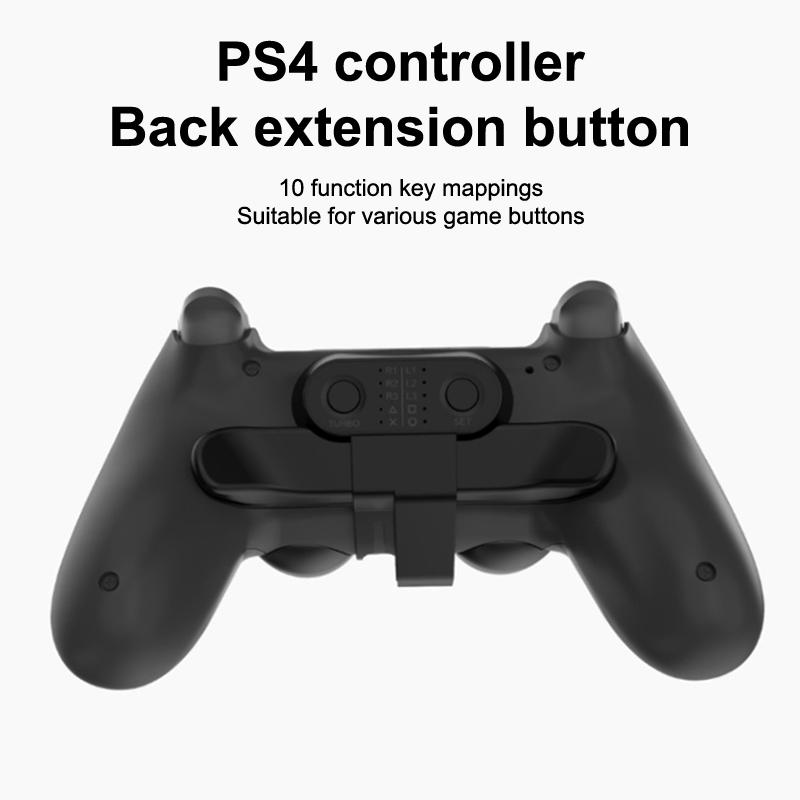 Ps4 Controller Paddles Extended Gamepad Back Button Attachment Joystick Rear Button With Turbo Key Adapter