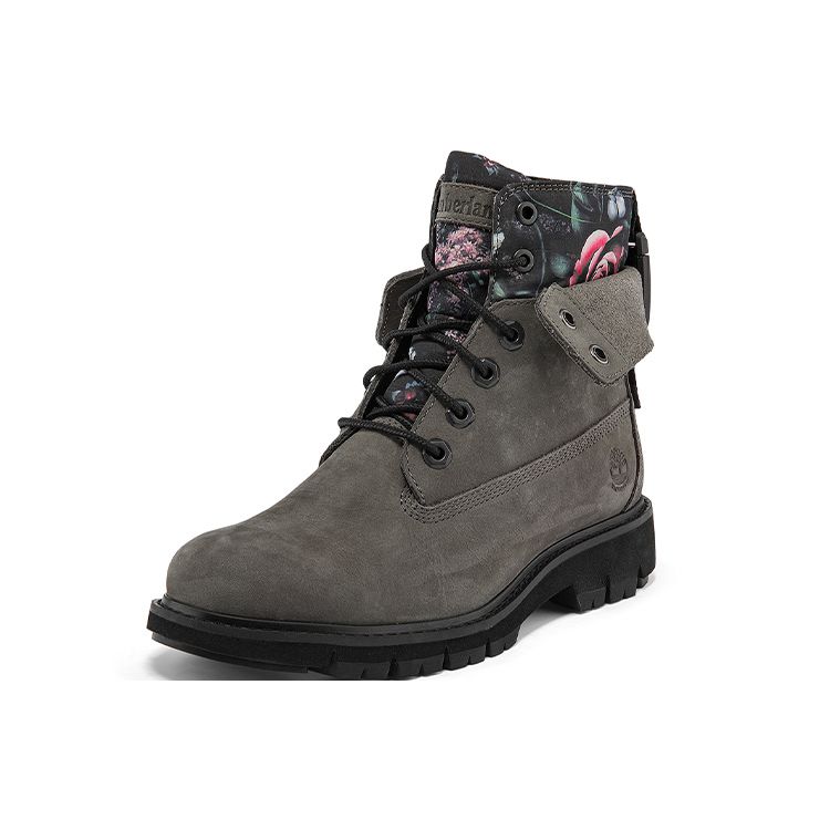 Timberland Lucia Way Leather Outdoor Casual Waterproof Short Martin Boots Women boots Gray A2KURW