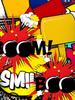 Digital Print Fashion Graffiti Style Trendy Casual-Shirt, PLUS SIZE