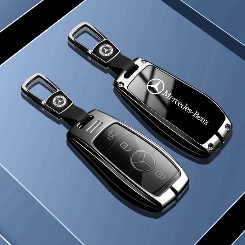 2025 Neue Zinklegierung Auto-Fernschlüssel-Hülle Abdeckung Schale Für Mercedes Benz E C S GLC Klasse E200 E400 E63 W213 S550 S560 C260 A200 Acc