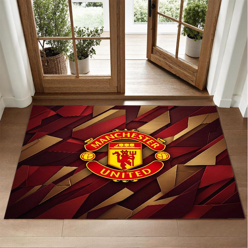 Manchester United Design Kristall Samt Teppich Weiche Dekorative Matte für Schlafzimmer Eingang