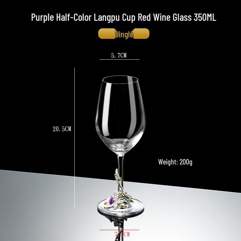 

European Enamel Wine Glass