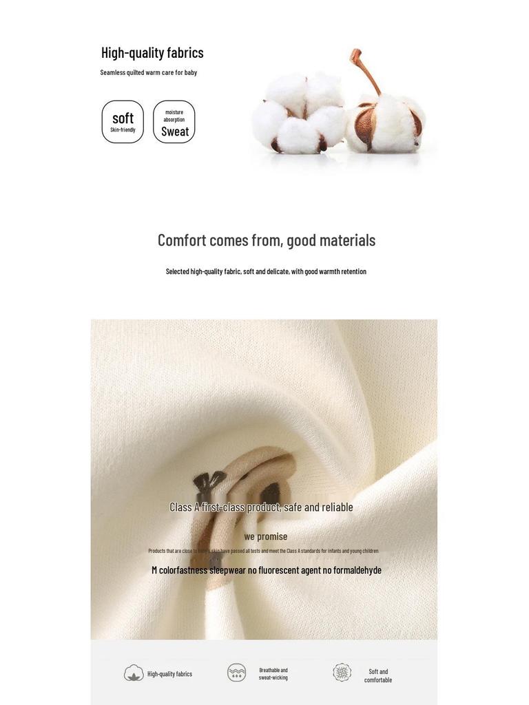 Neugeborenen Reiner Baumwolle Herbst & Frühling Hochtailliert Bauchschutz Outfit