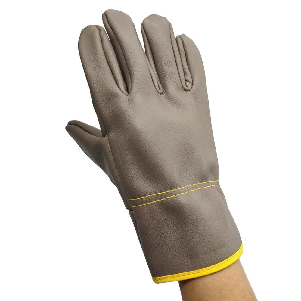 Gants de soudure en cuir de vache Court Gants de sécurité Nouveau Gant de mécanicien