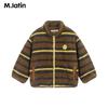 M.Latin Kids' Hugging Beast Striped High-Neck Padded Jacket