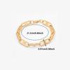 Unisex Chain Bracelet Silver and Gold Color - Simple Stainless Steel Jewelry Link Chain for Men Hypoallergenic Gift