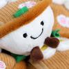 Plush Cartoon Ramen Bowl Toy with Ball Chain Stuffed Lamian Noodles Doll Keychain Pendant Bag Charm Backpack Hanging