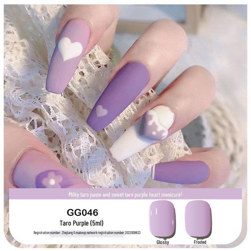 Platinum Haifei Nude Ice Gel Nail Polish - Trendy Transparent Nude from Xiaohongshu
