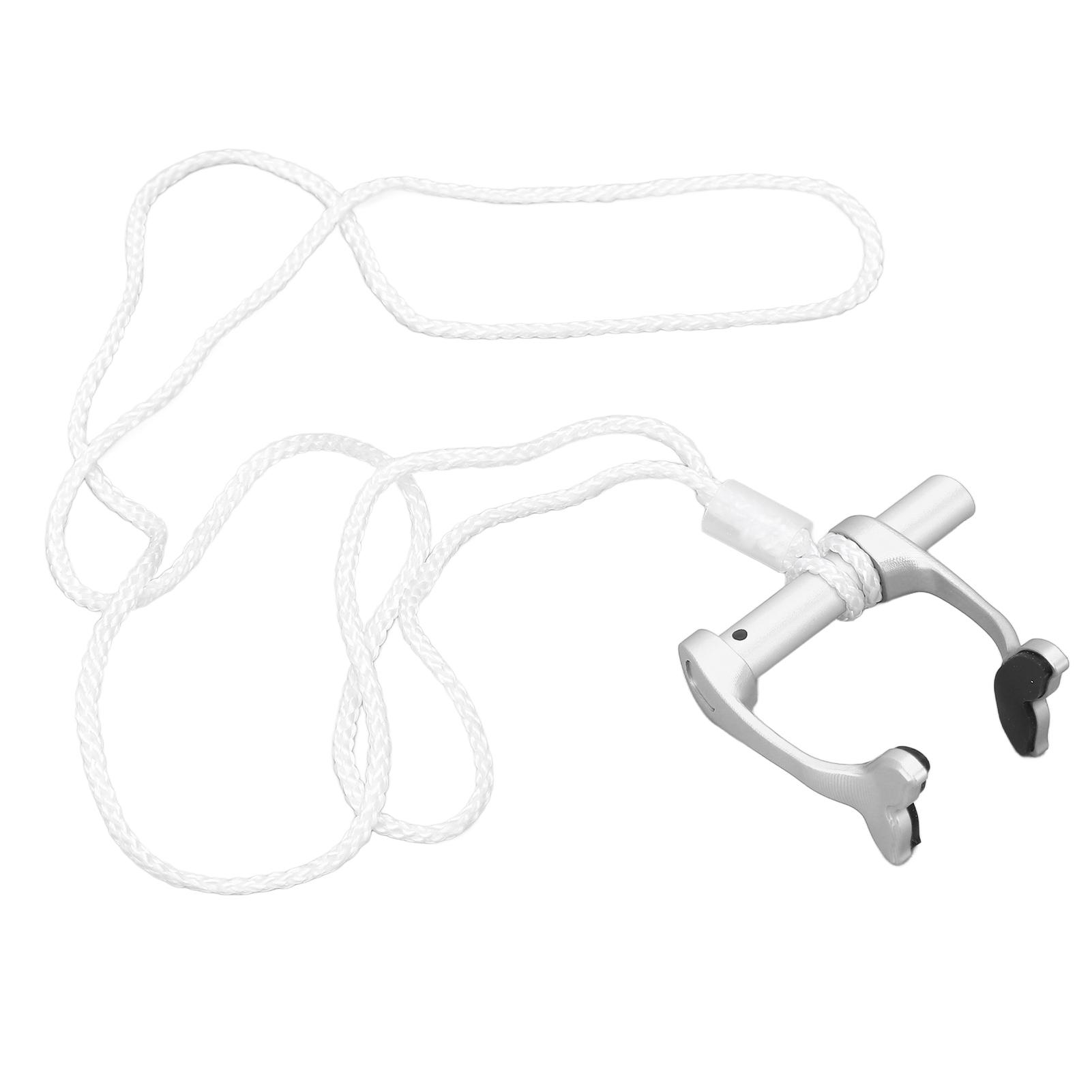 

Freediving Nose Clip Swimming Nose Plugs with Anti Lost Strap for Diving Beginners Training серебряный