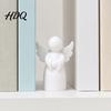 Simple Angel Design 3D Printed Figurine Little White Guardian Statue Healing Home