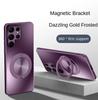 Magnetic Stand Magsafe Case for Samsung Galaxy S24 S23 S22 Ultra Plus Shockproof Hard Matte Ring Holder 360°Rotating Kickstand Protective Back Cover
