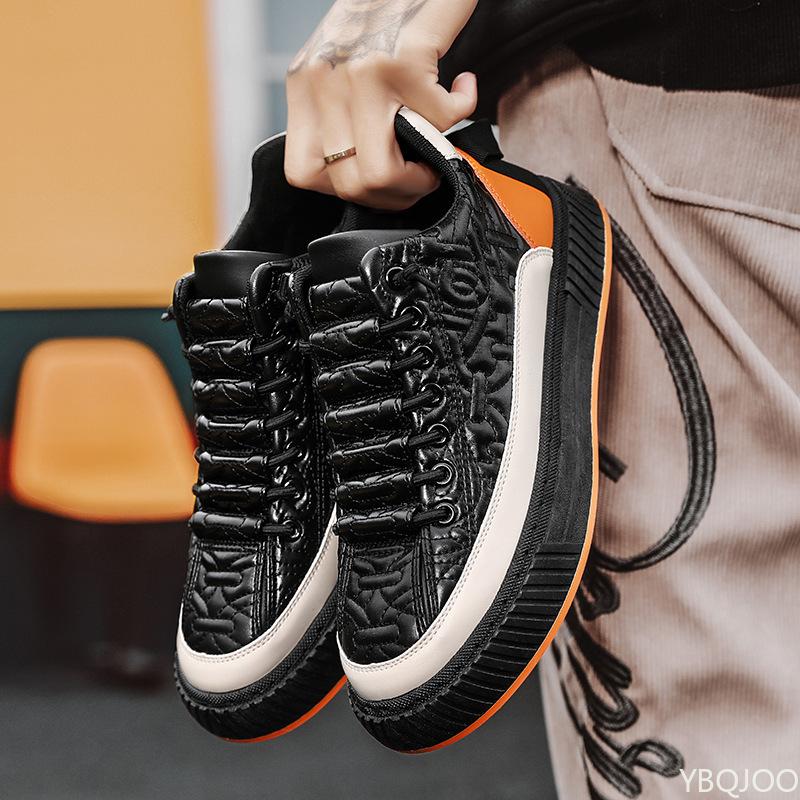 Autumn New Men Sport Casual Shoes Fashionable Comfortable Thick Soled Height Increasing Men Flats Lightweight Breathable Sneaker