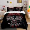 Metal Band Art Skull Design Bedding Duvet Cover Set Duvet Cover Pillowcases  (1*Duvet Cover 2*Pillowcases, Without Duvet Insert)