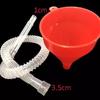 Motorcycle Long Nozzle Fuel Funnel - Hands-Free Plastic Design for Cars and Motorbikes