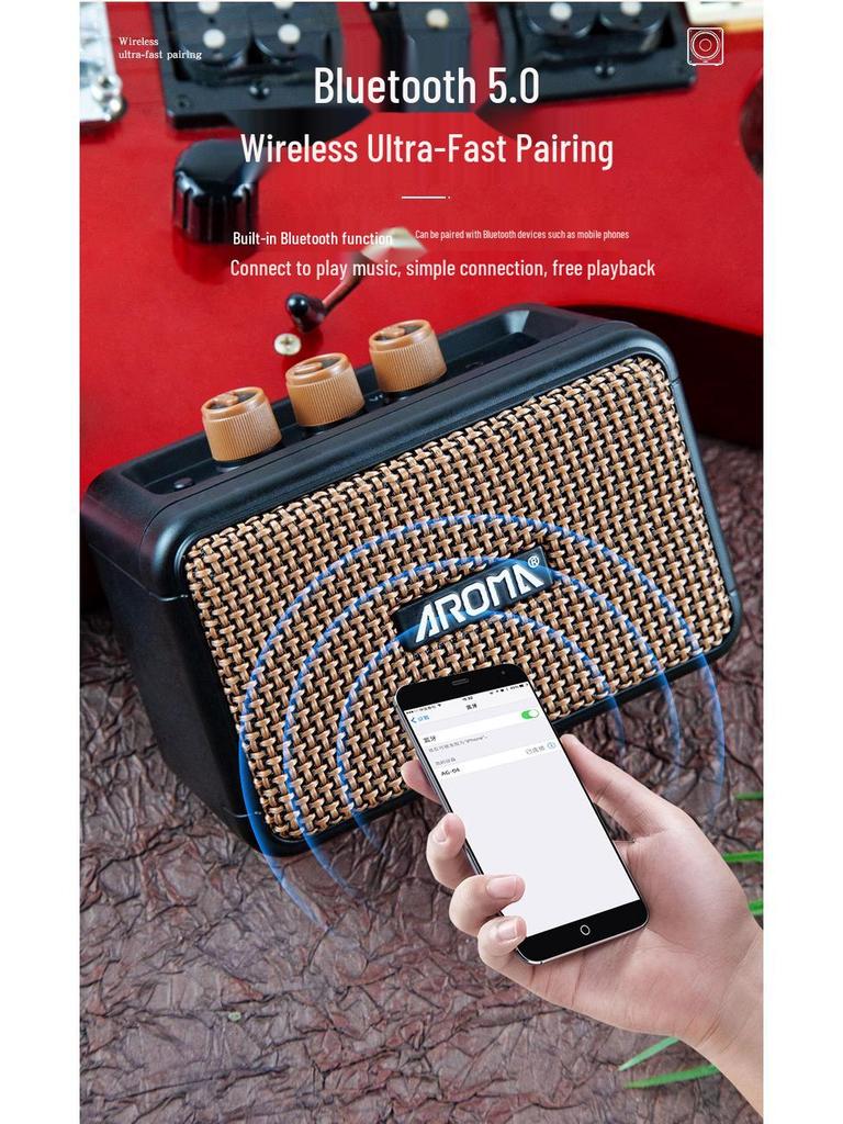 Anoma AG-04 Portable Bluetooth Rechargeable Acoustic Guitar Amplifier