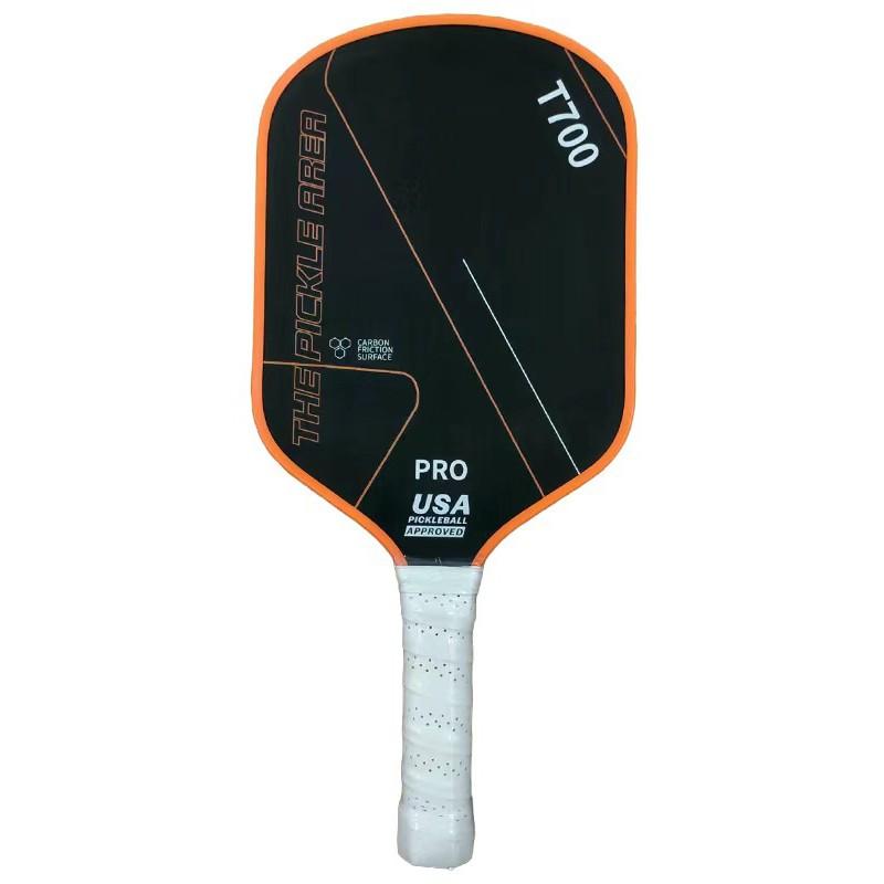 Pickleball Paddle T700 Carbon Fiber Textured Matte Surface Beginners Recreational Players