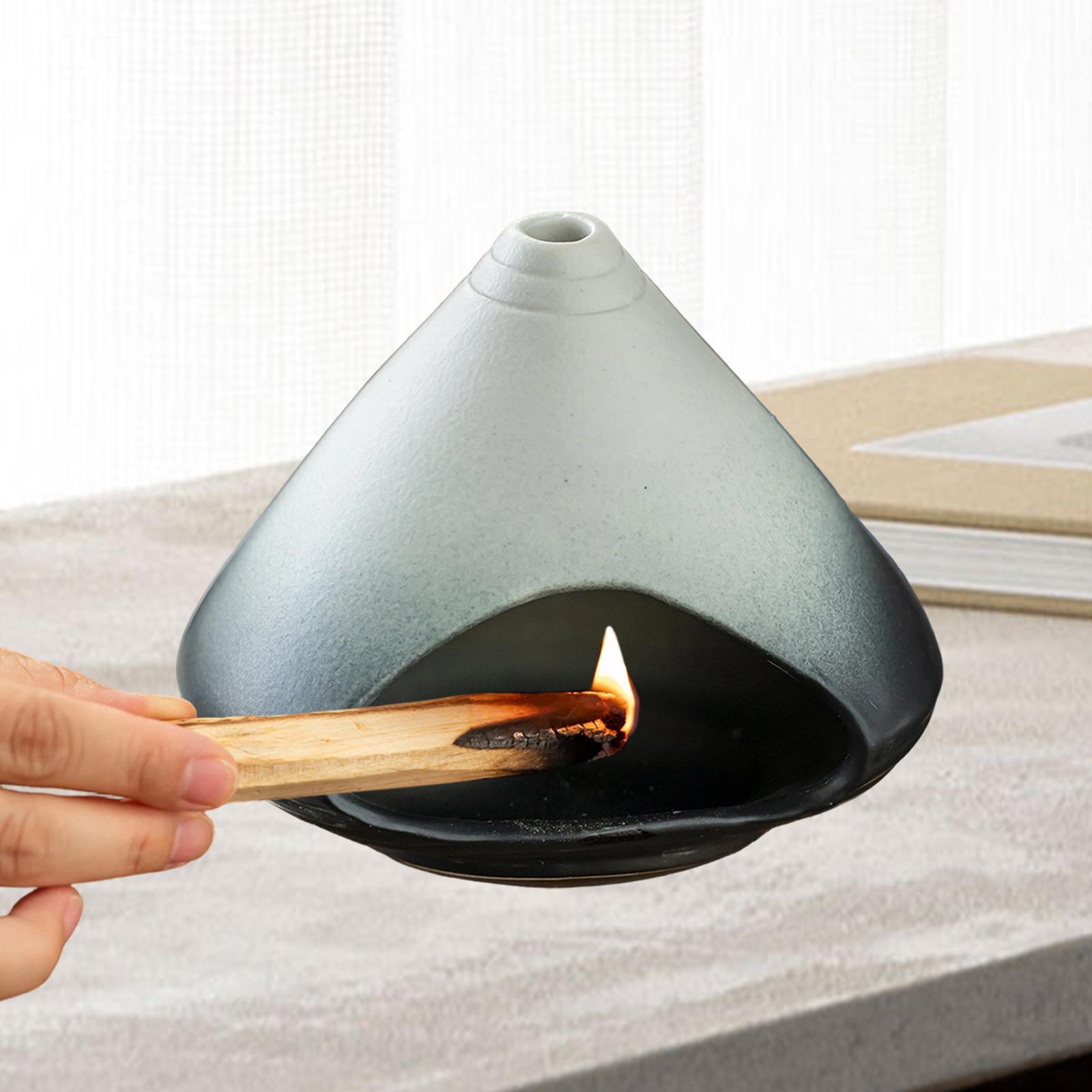 

Ceramic Palo Santo Holder Incense Burner Ornament Accessories for Living Room Bedroom чорного кольору градієнта
