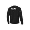 Li-Ning Wade Series Alphabet Logo Print Crew Neck Sweatshirt Men Tops Black AWDT921-1