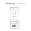 2 Seats Universal Two Seater Switch Carbon Fiber Heated Seat Heater Kit 5-Level