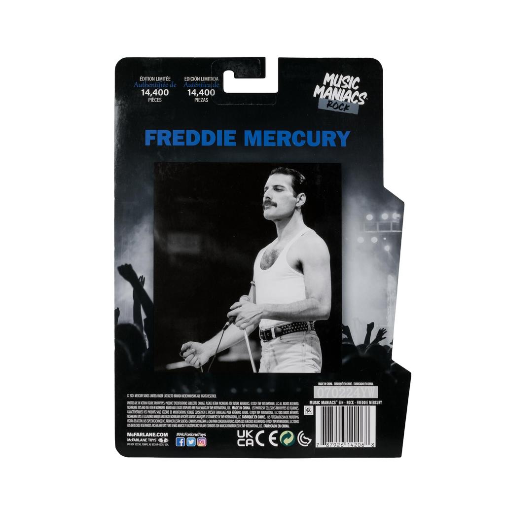 McFarlane Toys Music Maniac Rock Freddie Mercury Actionfigur – 15 cm