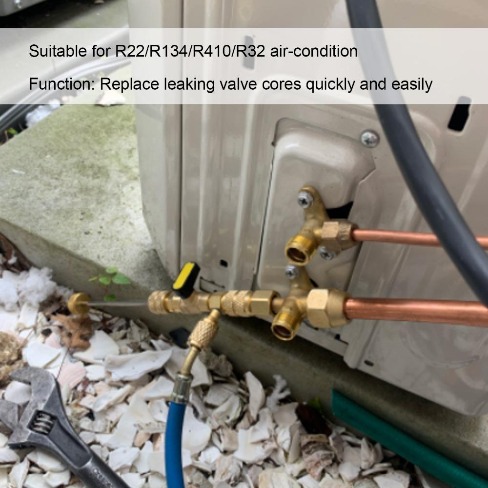 Brass Forged Body AC Valve Core Remover Valve Core Changer AC & Refrigeration Repair Technicians
