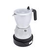 Electric Coffee Maker 3 Cup Aluminum Octagonal Electric Mocha Pot for Home Travel  
