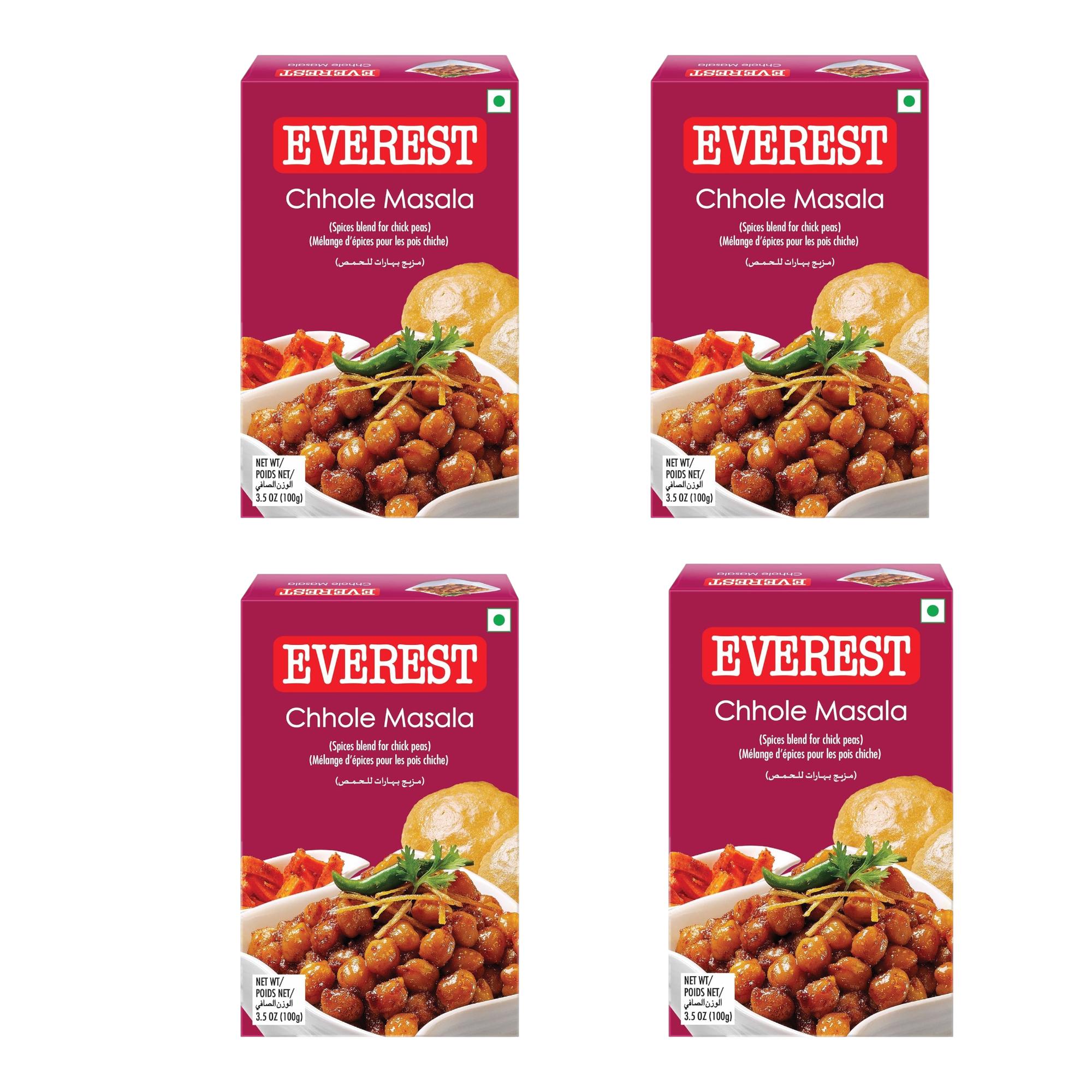

Everest Masala Chhole 100 Gram Pack Of 4 Authentic Indian Spice Blend For Chickpea Dishes