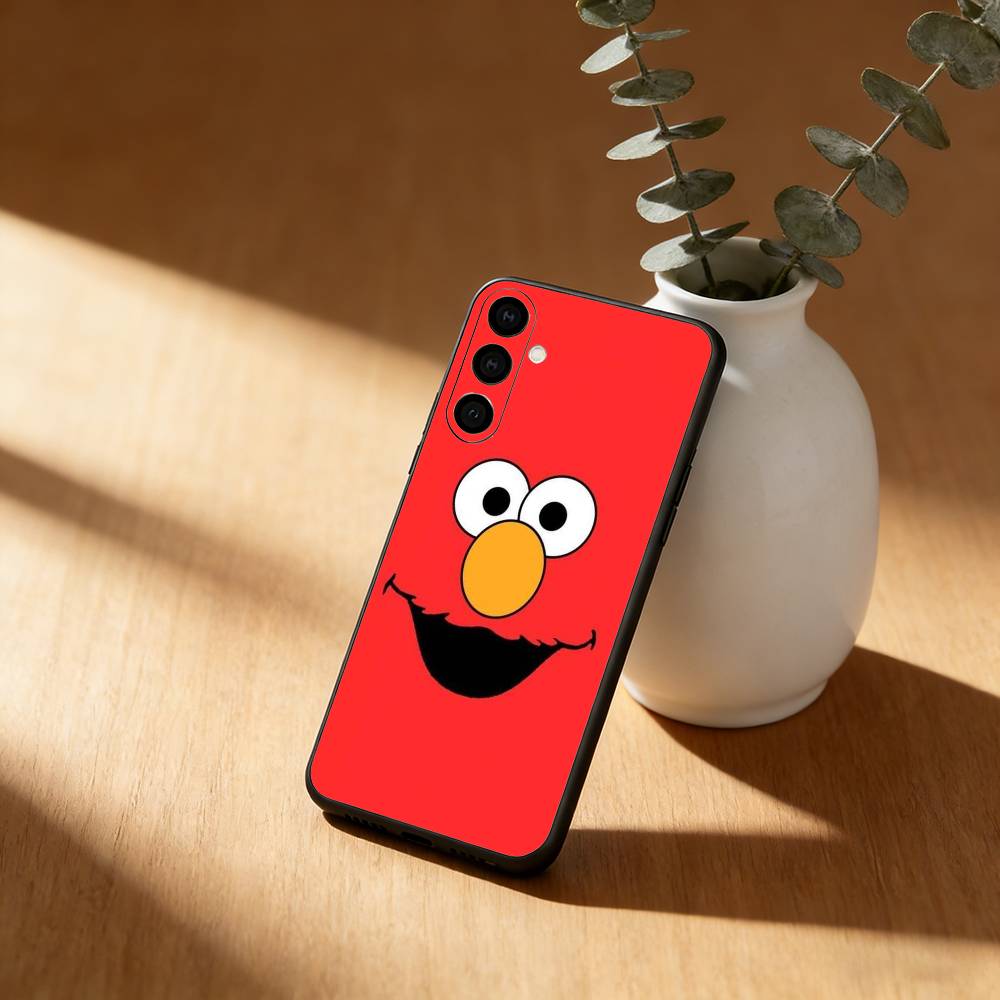 S-Sesame Cartoon S-StreetS Phone Case For Samsung Galaxy A91,80,73,72 ,71,53,52,32 ,31,22,21s,20,Soft Black Case