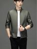Herren Luxus Lammlederjacke - High-End Koreanischer Stil, Einfache Business Oberbekleidung in Schwarz