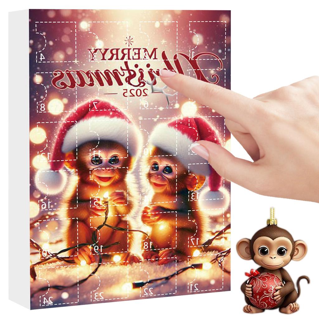 2025 Christmas Advent Calendar Empty Box 24 Days Countdown DIY Fillable Gift Christmas New Year Party Kids Surprise Gifts
