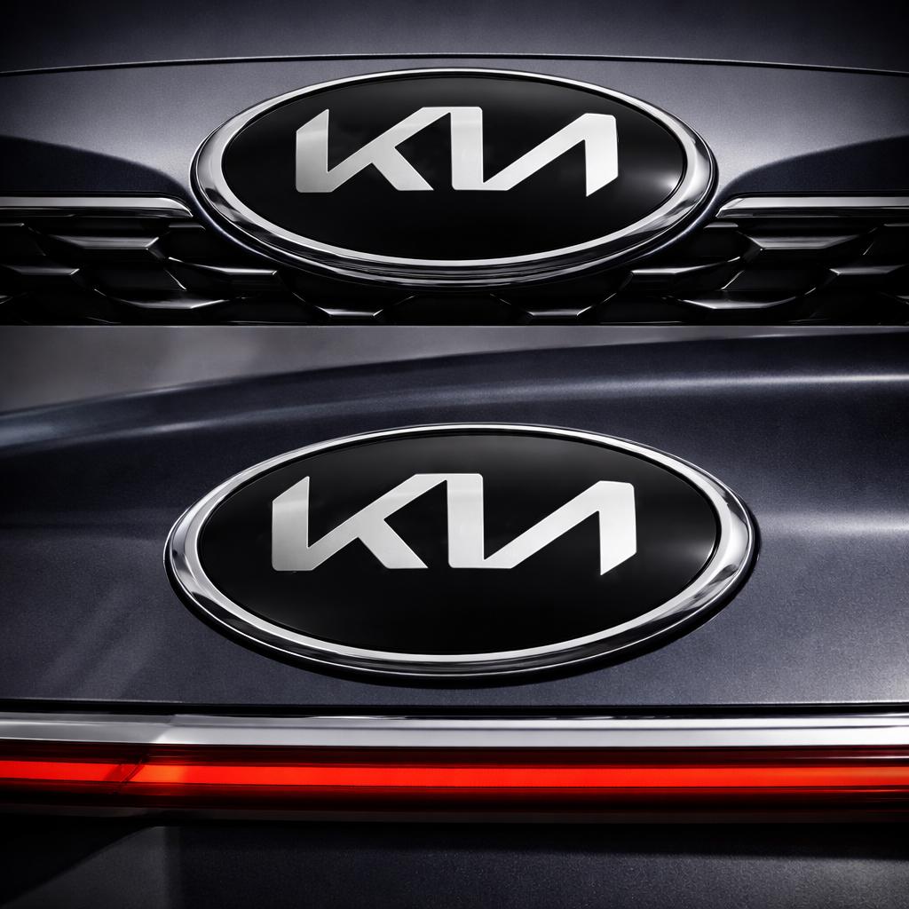 1pcs newest kia ABS 17cm 15cm 13cm 11.5cm 3D Car Front logo Rear Bumper tail door trunk sticker car Emblem styling Accessories