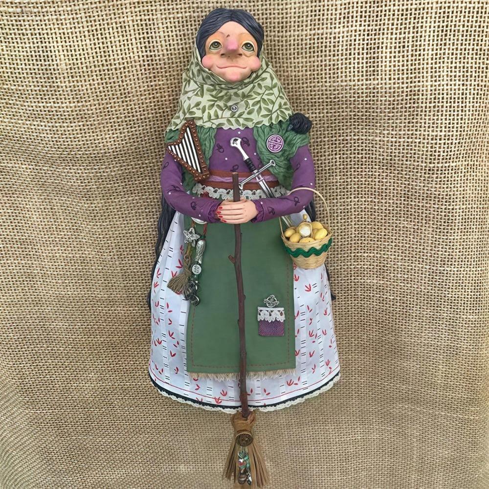 New Good Luck Kitchen Witch Doll Charm Home Charming Witch Doll Handmade Witch Doll Home and Halloween Decoration