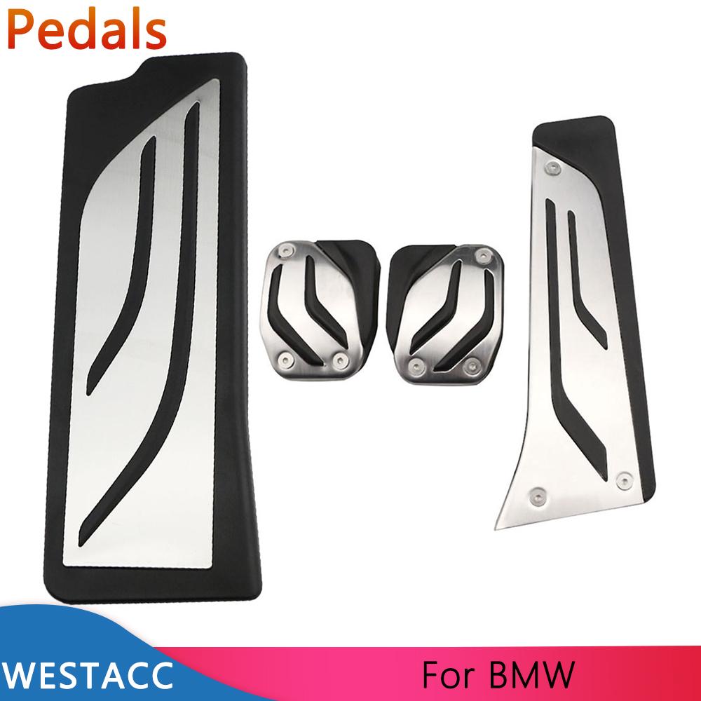 Edelstahl Auto Pedale Gas Beake Kupplung Rest Pedal Abdeckung für BMW Neue 3 Serie G20 G21 ZU 