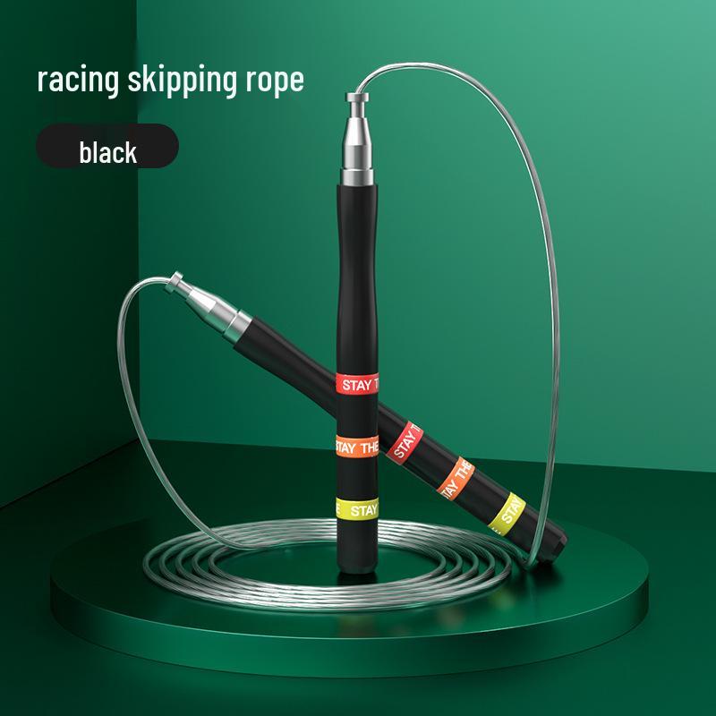 Adjustable Weighted Steel Jump Rope for Adult Fitness with Bearings