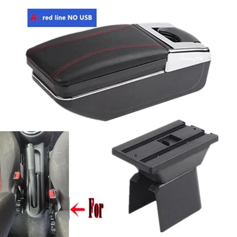 For Ford Fusion Armrest box For Ford Fiesta Mk5 Car armrest box Central storage Box Retrofit with USB Car Accessories