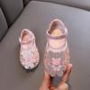 Nuovo stile autunnale da bambina elegante, scarpe basse da principessa con strass per bambine, scarpe in pelle, scarpe per esibizioni di danza