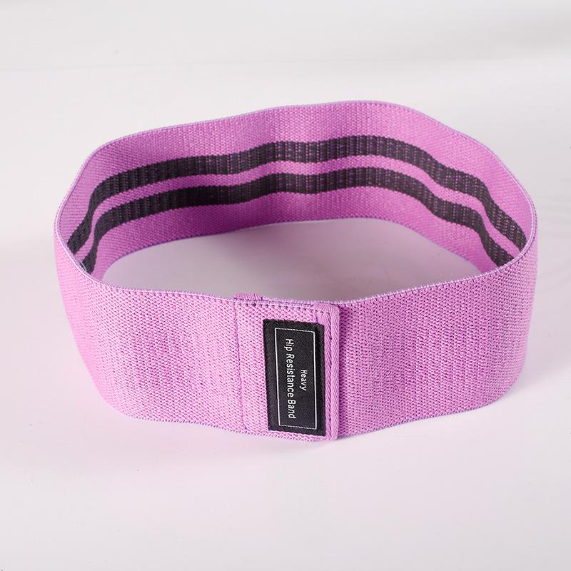 Squat hip resistance band Polyester cotton yoga body tension band indoor fitness hip lifting ring elastic band