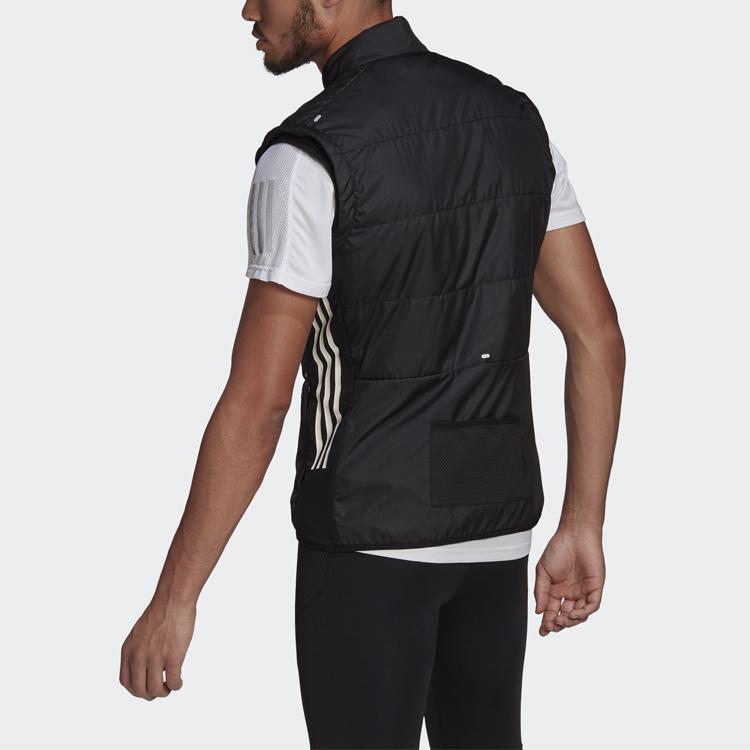 Adidas Otr 3S Vest Multi-Pocket Running Sports Stand Collar Vest Men Vests Black GM1488