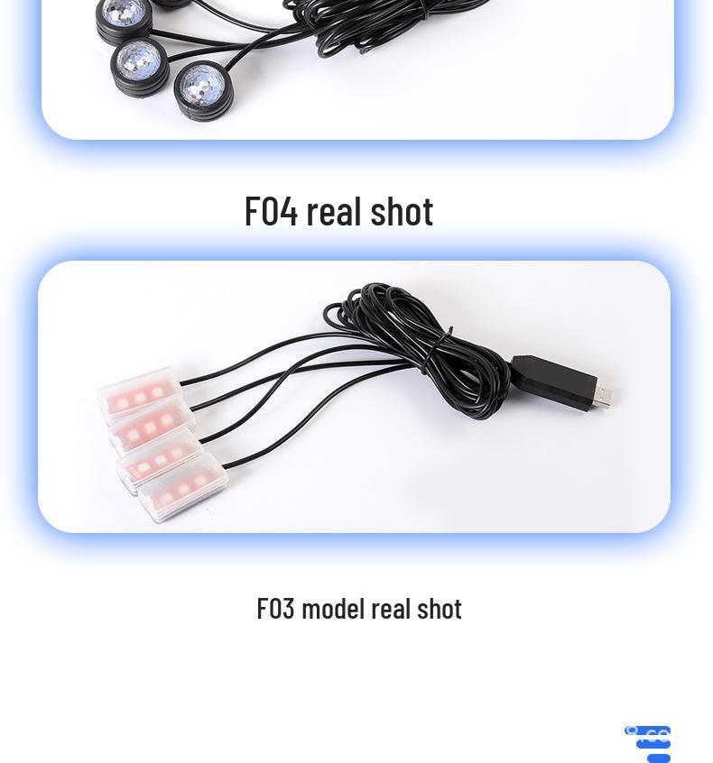 Dream Color Rhythm LED Car Footwell Ambient Starlight