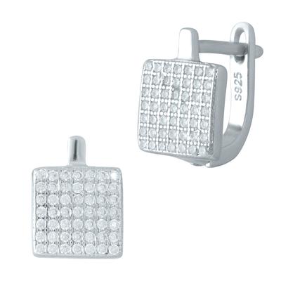Silver Earrings with Cubic Zirkonia (1955970)