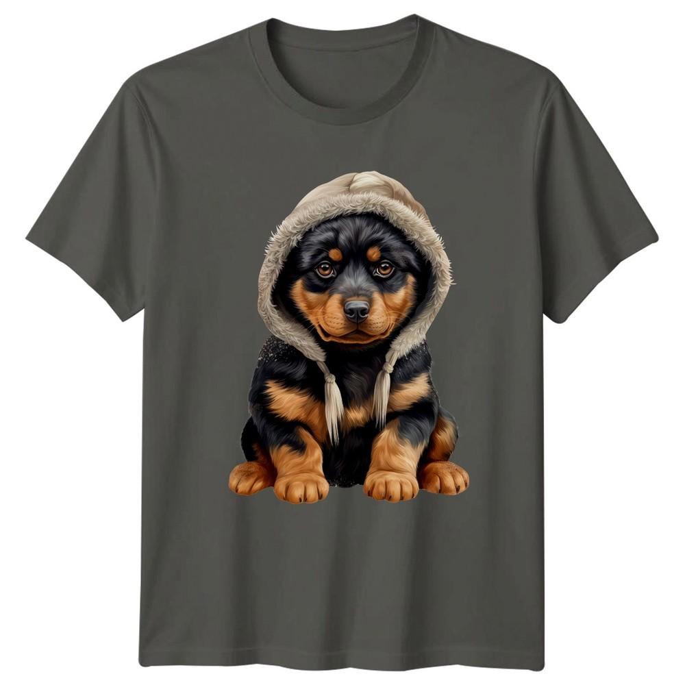 Samoyed Dog Winter Animals Unisexs TShirt Unisexs Tee Fluffy Pet Graphic Top S