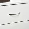 Three Drawer Simple Bedside Table White