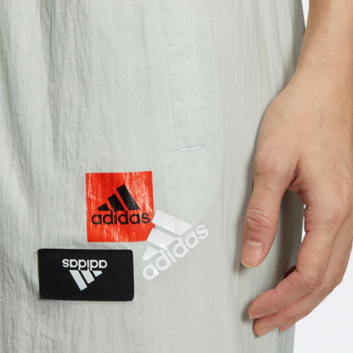 Adidas Casual Joggers With Cuffed Ankles and Logo Women Bottoms Light-Grey HM5293